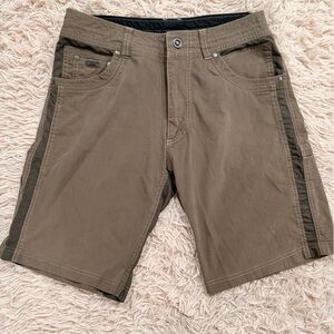 Kuhl Renegade Shorts Men’s 32 Brown Outdoor Hiking 8 inch Camping 5-Pocket